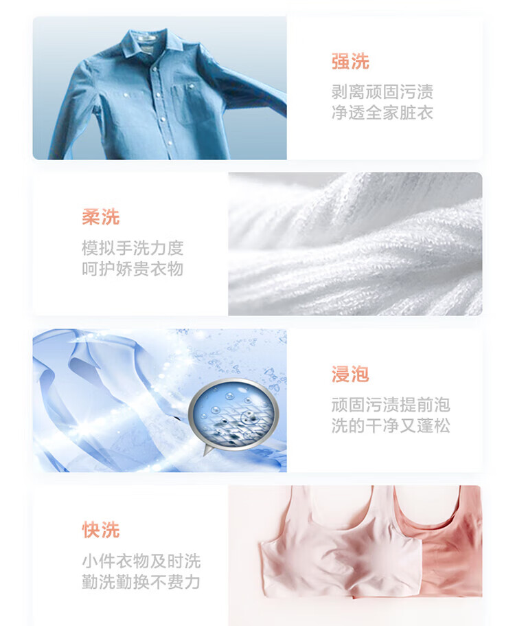美的（Midea）波轮洗衣机全自动 65V35 6.5公斤  租房神器 小型迷你 随心洗系列 MB65V35E