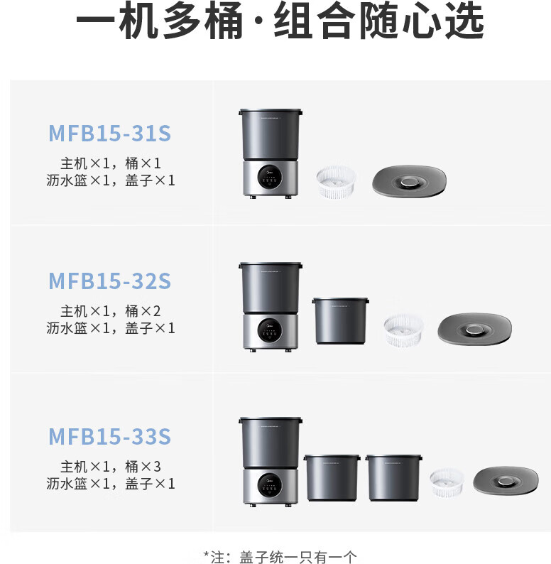 美的（Midea）内衣内裤分桶洗衣机便携式婴儿童衣服清洗机1.5KG触控迷你洗袜子神器（一机二桶） MFB15-32S