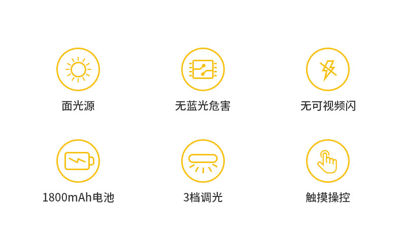 好视力 减蓝光学生学习宿舍卧室床头LED阅读台灯 TG501-C-WH