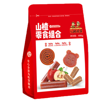 公社联盟 山楂零食大礼包山楂条果丹皮零食组合480g
