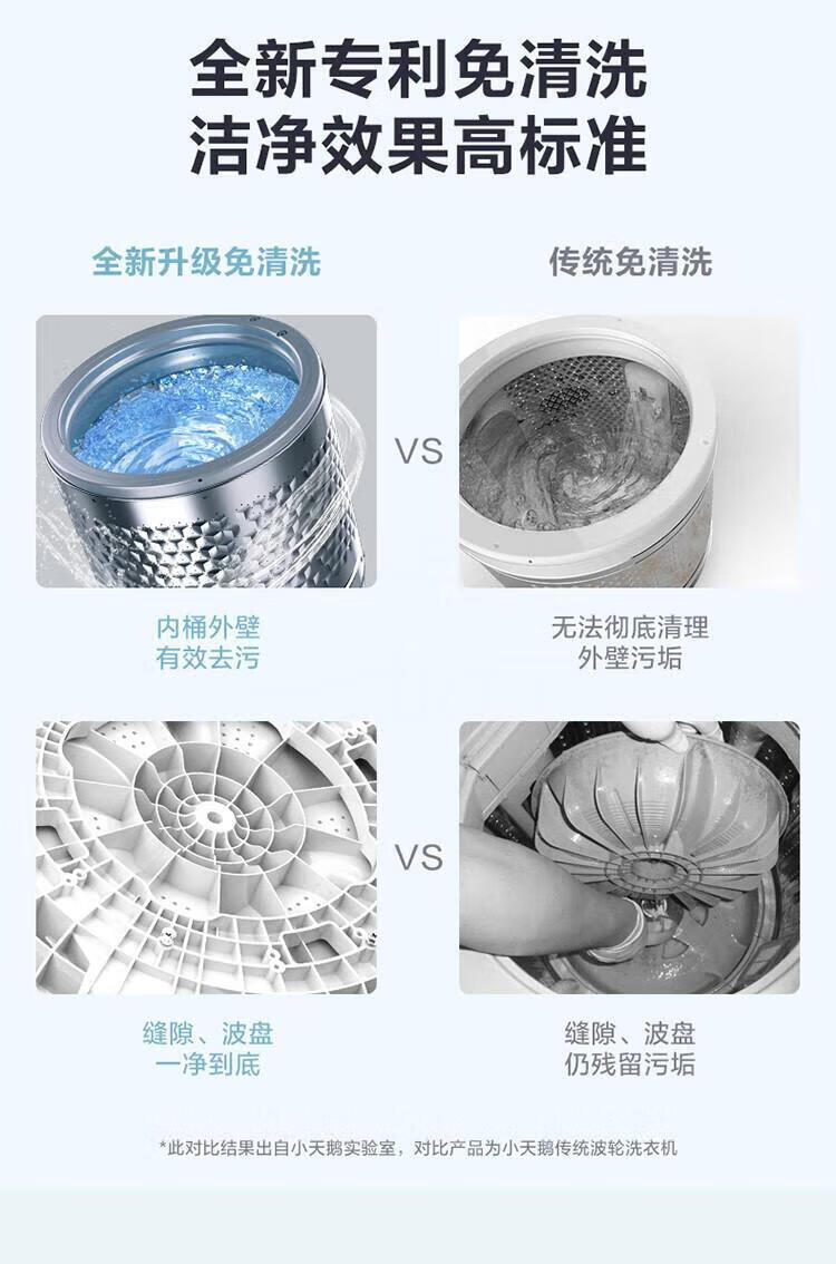 小天鹅（LittleSwan）100公斤波轮洗衣机全自动 纳米银离子 WIFI智能控制 钢化玻璃门盖TB100V61WAH