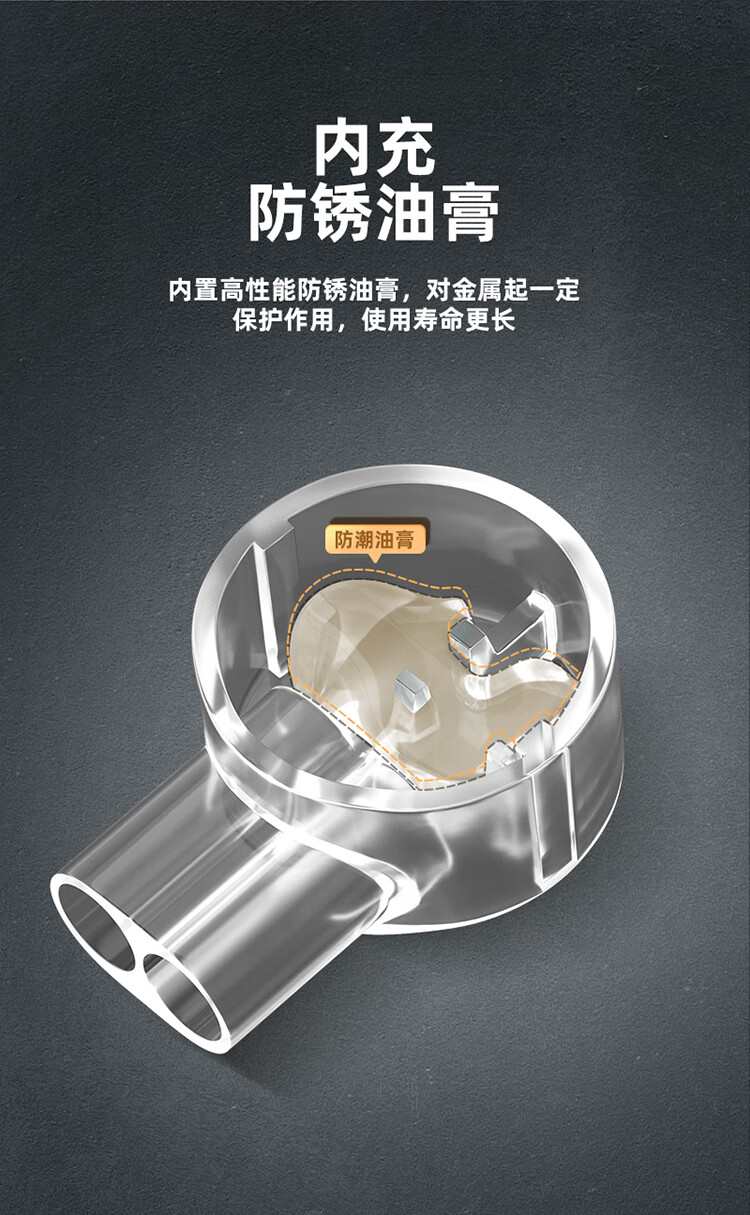 SAMZHE 山泽接线端子优质环保K2工程专用电话线网线接线头连接器快速双刀双线接线器约50个/袋XPT-09
