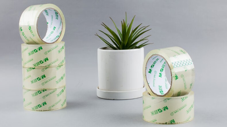 晨光(M&G)封箱胶带普惠高透48mm*60y 打包封箱胶布 办公用品 6卷/筒 AJD95796