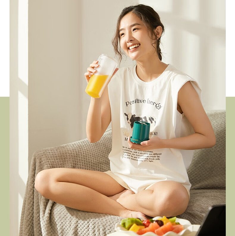 奥克斯（AUX）料理机榨汁机 家用电动小型水果汁机 HX-BL158