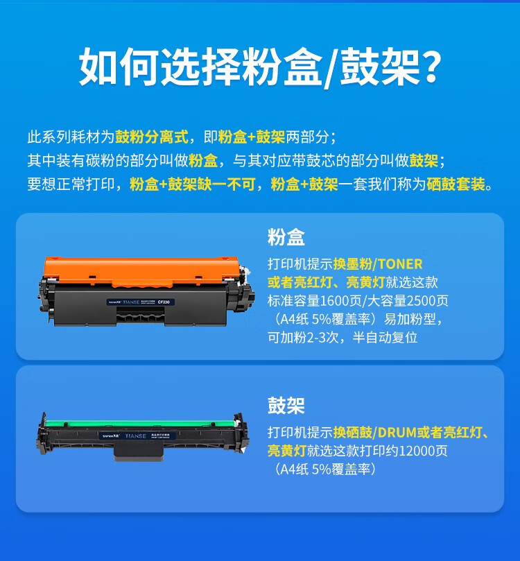 天色（TIANSE）CF230A适用惠普m227fdw墨盒 m227fdn? M203d/M203dn硒鼓粉盒 【1600页】标准容量 易加粉