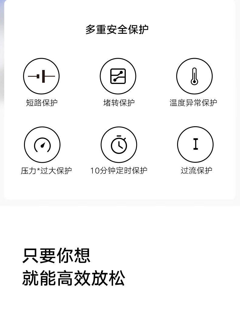 小米 筋膜枪 运动健康 肌肉深层按摩放松器 智能稳压 Type-C充电 12hr续航MJJMQ01-ZJ