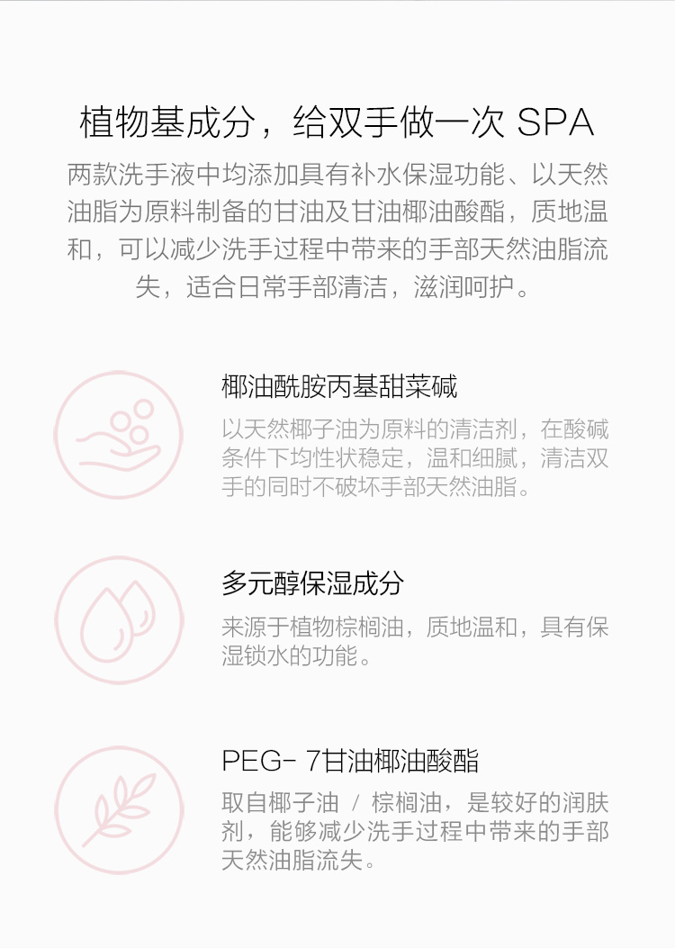 小米 米家小卫质品泡沫洗手液 米家自动洗手机专用 温和亲肤 PMXSY01XW