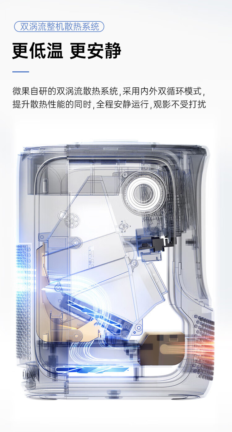 VIMGO C1投影仪家用家庭影院（物理1080P 自动对焦 自动梯形矫正）晴空蓝