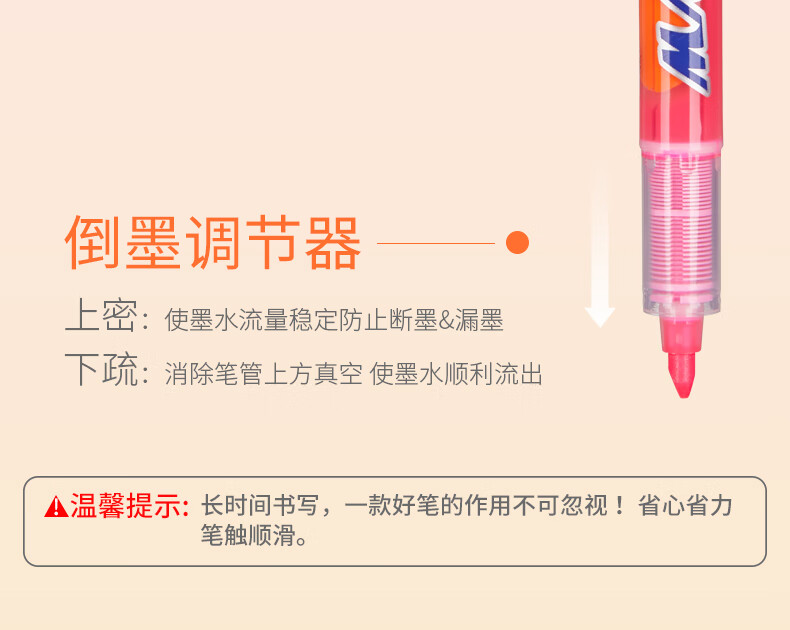 百乐（PILOT）双头记号笔直液式荧光笔3mm粉黄/粉红SVW-15SL-YP(EX)单只装