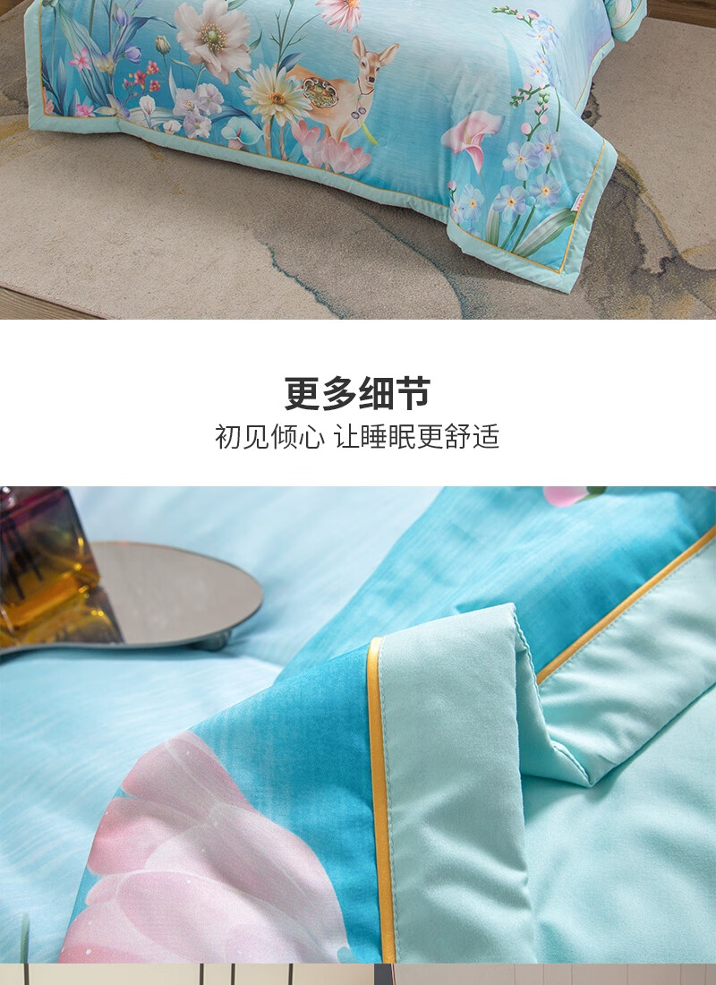 乔德家纺（JOES HOME）超柔大豆抑菌数码夏被 200*230cm JDXB220218