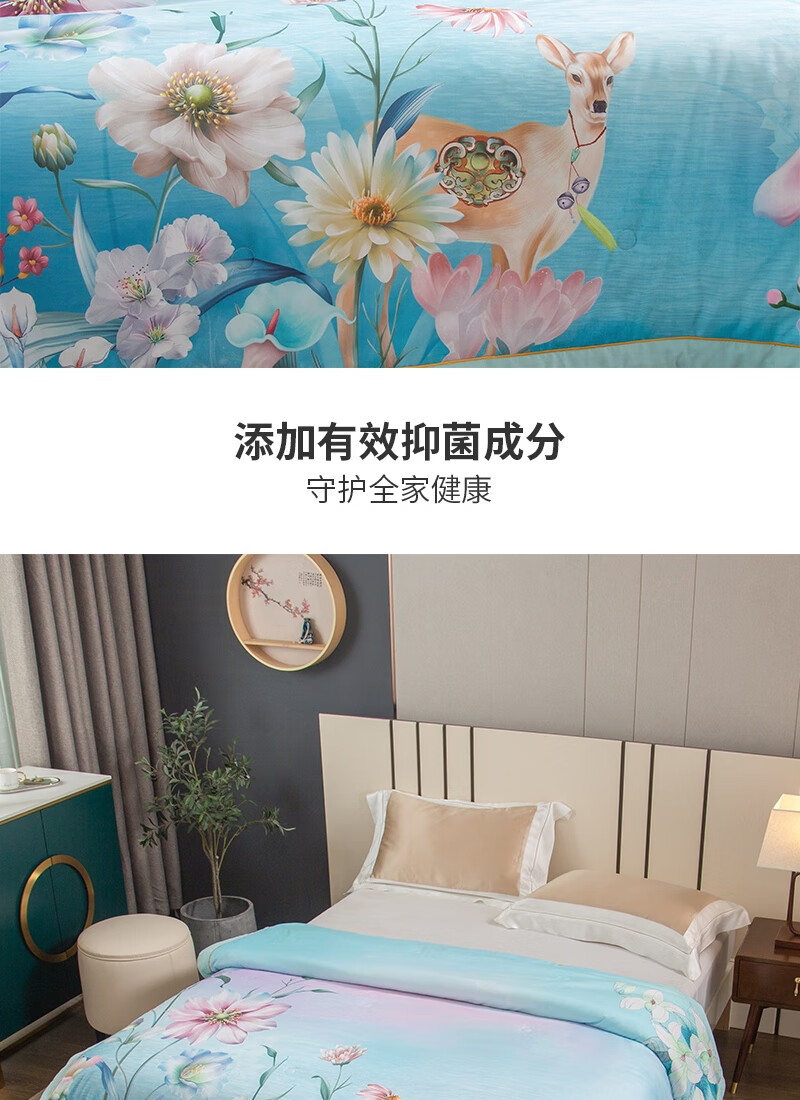 乔德家纺（JOES HOME）超柔大豆抑菌数码夏被 200*230cm JDXB220218
