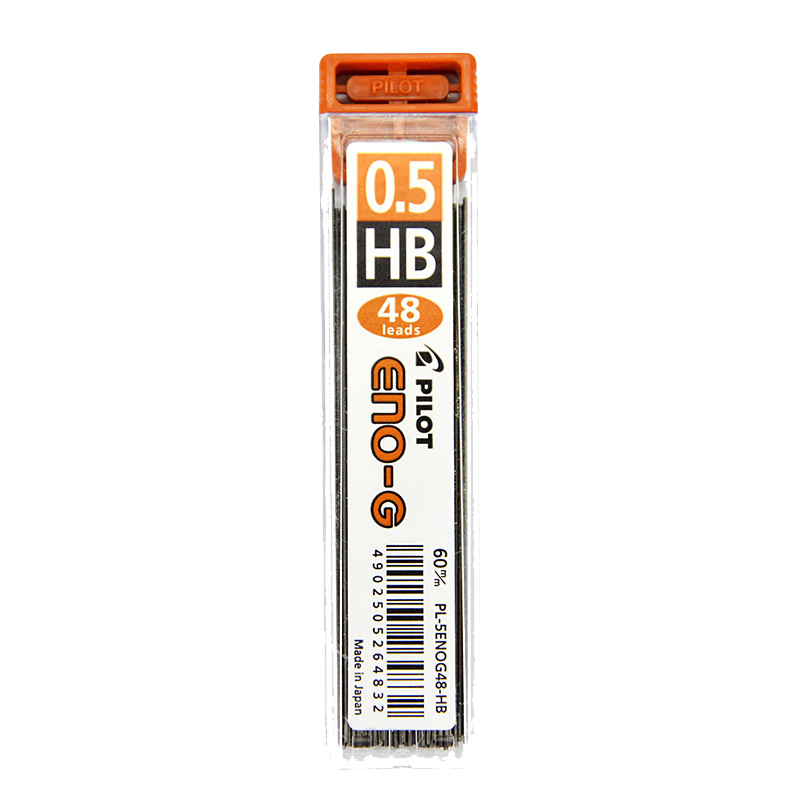 百乐（PILOT）自动铅笔芯活动铅芯HB替芯0.5PL-5ENOG-48-HB-CHN单盒装（12支）