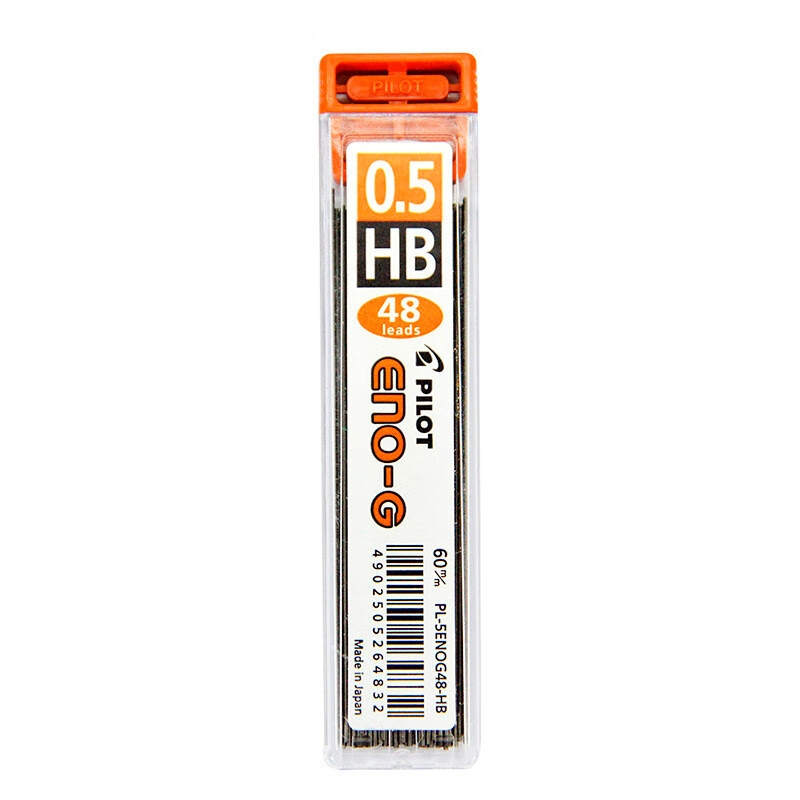 百乐（PILOT）自动铅笔芯活动铅芯HB替芯0.5PL-5ENOG-48-HB-CHN单盒装（12支）