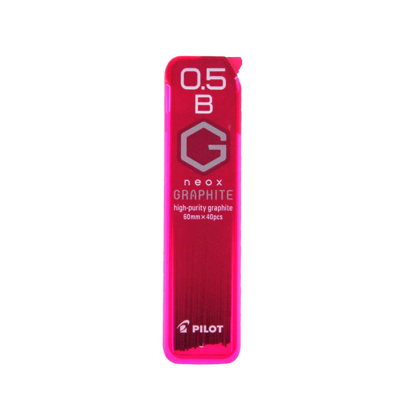 百乐（PILOT）自动铅笔芯活动铅芯B替芯0.5PL-5ENOG-48-B-CHN单盒装（12支）