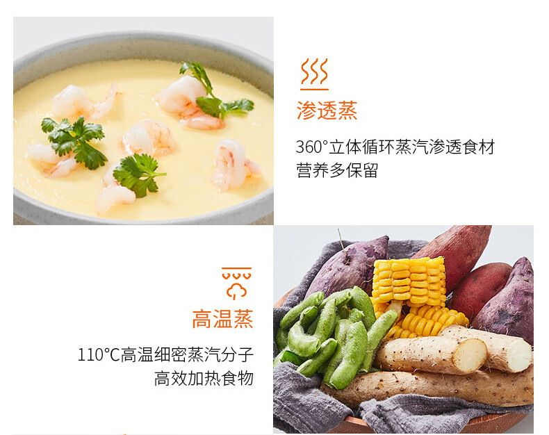 九阳（Joyoung）空气炸锅家用蒸烤炸全自动无油电炸锅5L大容量智能多功能薯条机KL50-SF9 黑色