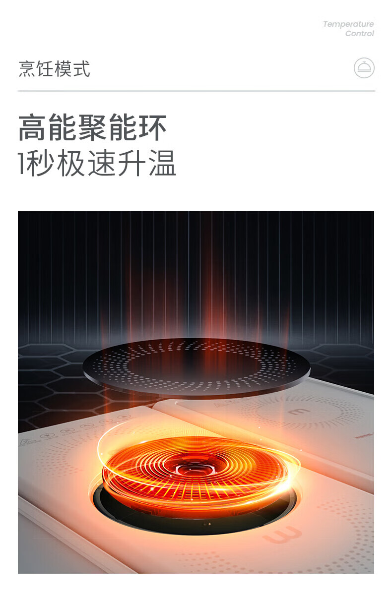 morphy richards 烹煮折叠暖菜板家用二代热菜板多功能带火锅饭菜保温板 二代折叠+电陶炉加热款MR8301