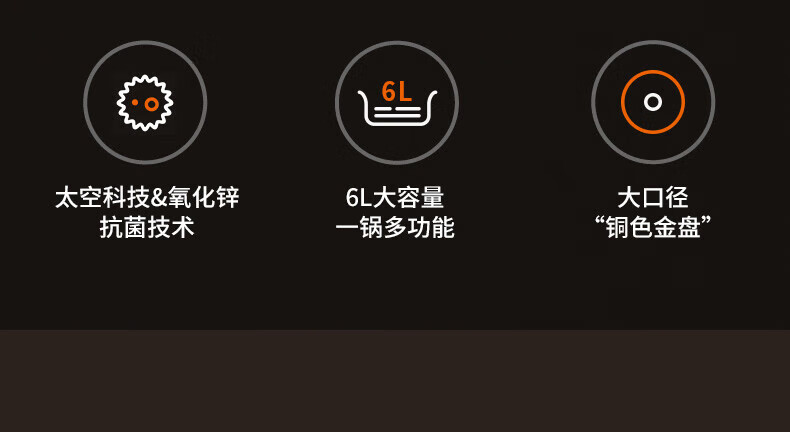 九阳（Joyoung）【太空系列】 鸳鸯电火锅大容量家用多功能分体式锅鸳鸯电煮锅 配煎烤盘多档调节 HG60-G955