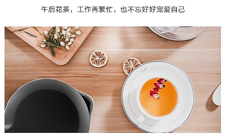 Midea美的电水壶/热水瓶1.7L烧水壶 电热水壶家用双钢防烫防干烧热水壶304不锈钢电水壶PJ17A01金色