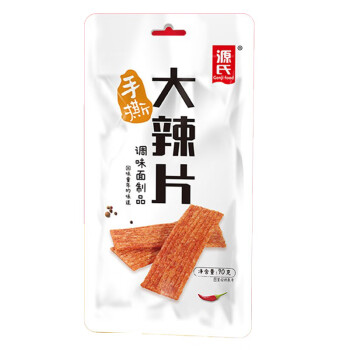 源氏 办公室休闲食品老式大辣片 手撕大辣片90g*3袋