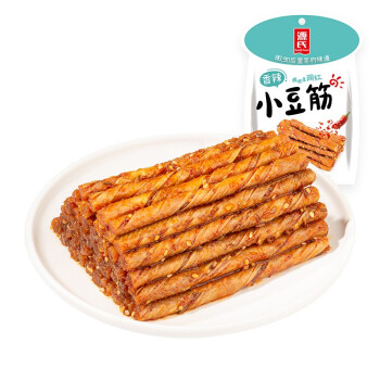 源氏 办公室休闲食品老式大辣片 香辣小豆筋30g*10袋