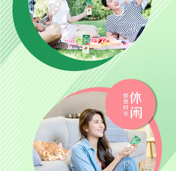 蒙牛 营养早餐 真果粒高端缤纷牛奶 白桃树莓味240g*10