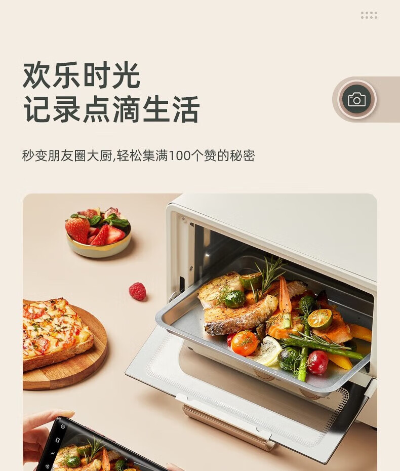 帅康（Sacon）家用12L多功电烤箱小容量多功能烤箱烤蛋挞烤红薯鸡翅 SKGX-H12L