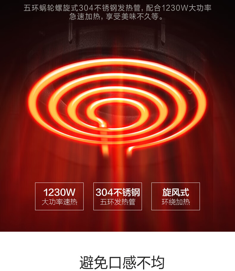 Midea美的MF-ZY1501 空气炸锅 家用多功能1.5L大容量大火力不粘锅易清洗薯条机 珍珠白