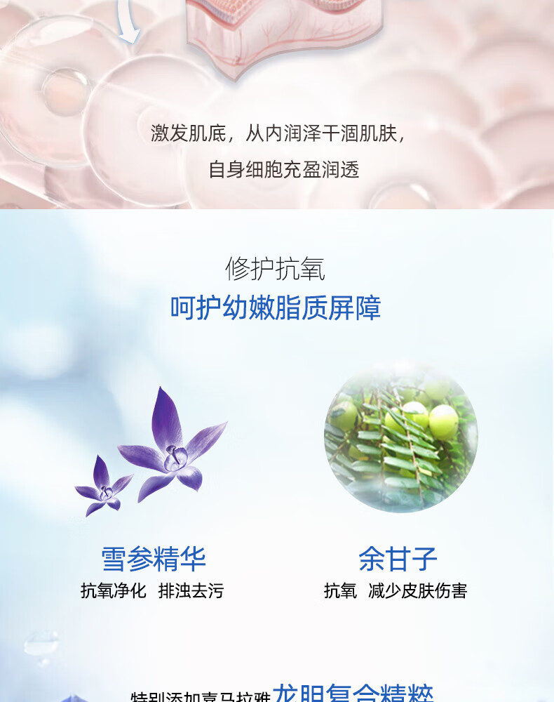 自然堂缔造肌肤小水库 雪域精粹纯粹滋润乳液120ml ZHT-1XYR