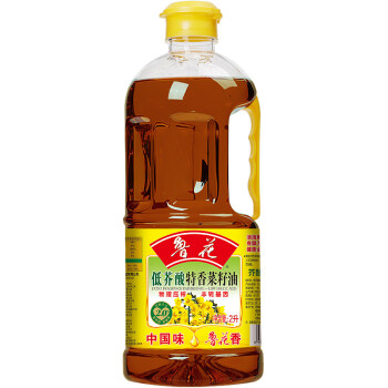 鲁花 食用油 低芥酸特香菜籽油2L