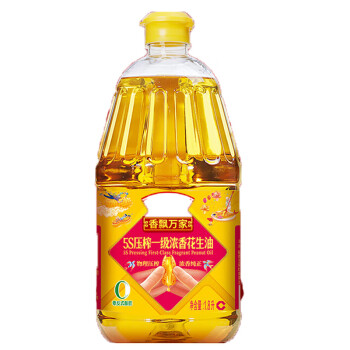 鲁花 食用油 家庭炒菜烹饪油 香飘万家花生油1.8L