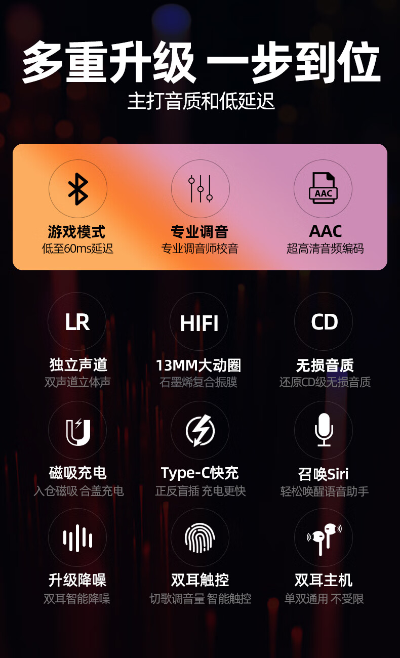 纽曼（Newsmy） X5S 蓝牙耳机真无线 运动跑步半入式 电竞游戏【低延迟】适用苹果安卓华为手机 TWS 白色