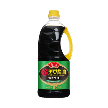 鲁花 厨房调味品 全黑豆酱香生抽酱油1L*2