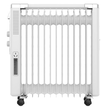 Midea美的Midea美的 NY2513-16FW取暖器油汀恒温加宽13片家用 电暖器电热器制暖 2200瓦