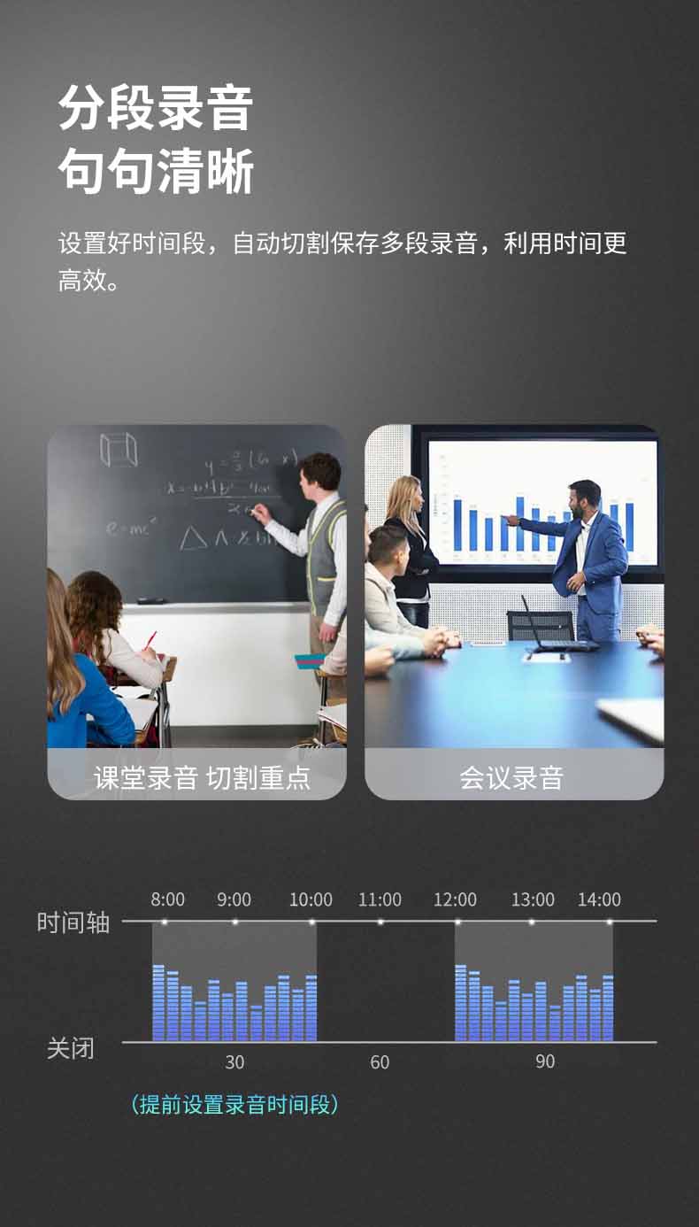 爱国者（aigo）录音笔 R9911 32G一键录音智能专业录音 高清降噪录音器 学习会议培训采访速记 黑