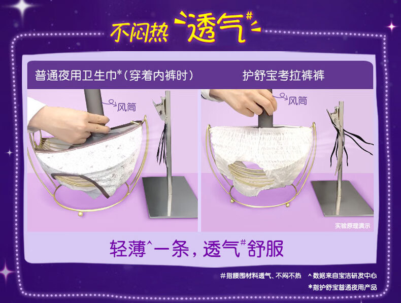 护舒宝新考拉安睡裤 超长夜用安心裤卫生巾姨妈巾L码4条