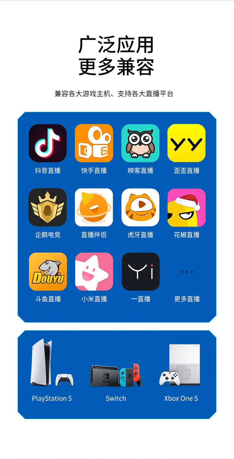 SAMZHE 山泽高清视频Type-C采集卡器4K专业级笔记本手机游戏直播视频录制盒USB-C礼盒装GVC401