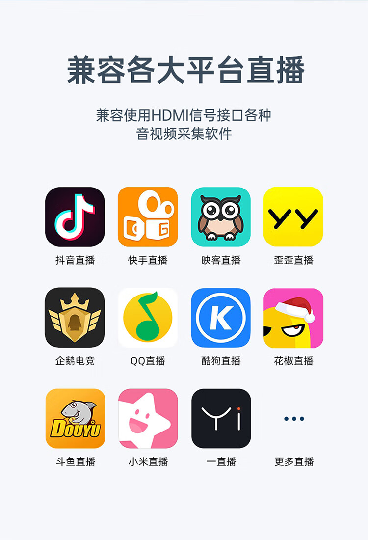 SAMZHE 山泽高清视频采集卡器适用PS4/Switch笔记本手机游戏直播会议音视频录制盒USB铝合金CJQ501