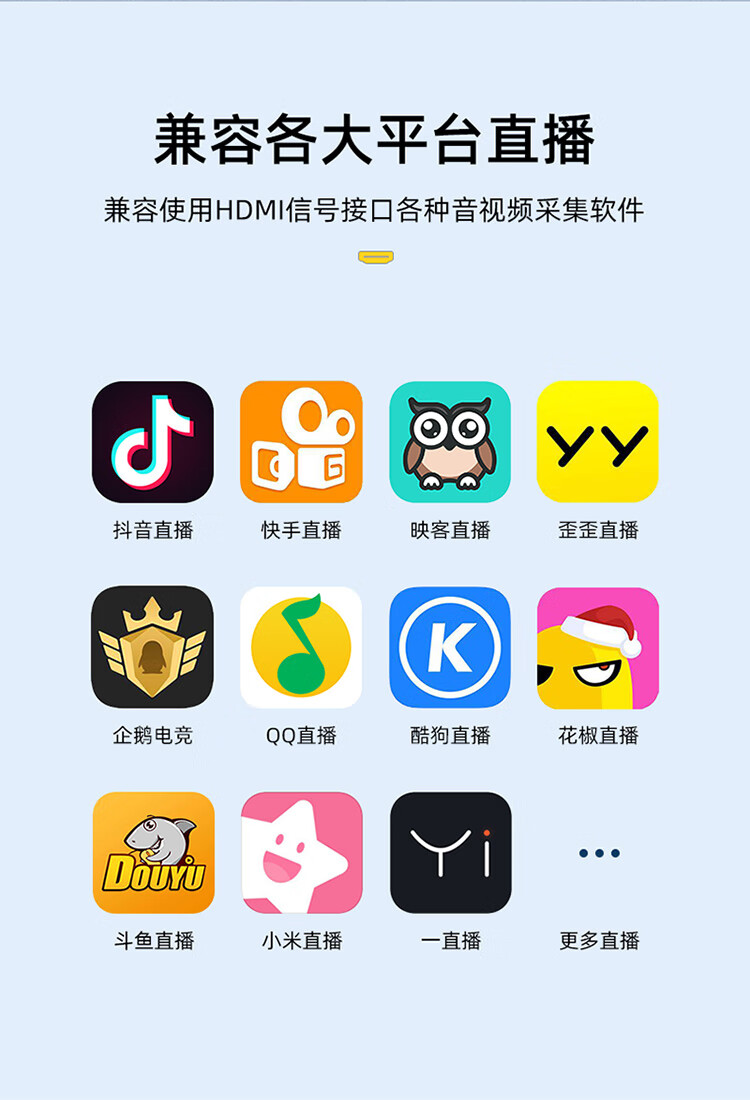 SAMZHE 山泽视频采集卡器switch游戏直播录制盒高清HDMI转USB采集盒usb小巧型（随身带）CJQ-01