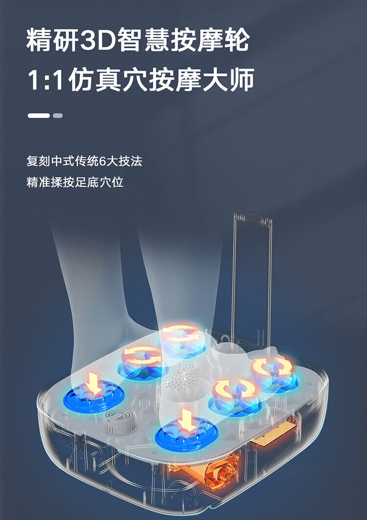 Midea泡脚桶足浴盆全自动按摩泡脚桶洗脚盆高深桶家用送父母送男女朋友礼物MK-AJ0201