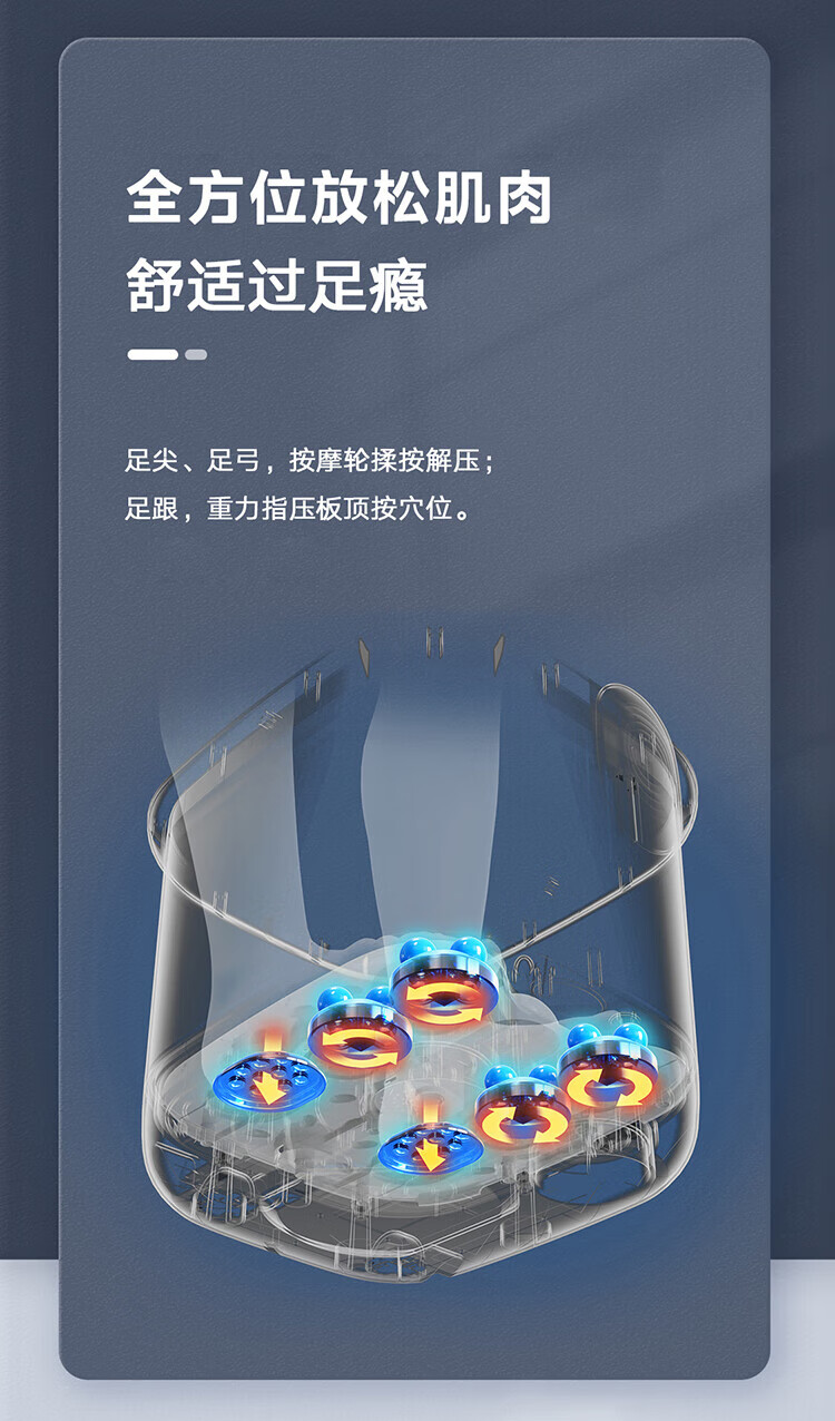 Midea泡脚桶足浴盆全自动按摩泡脚桶洗脚盆高深桶家用送父母送男女朋友礼物MK-AJ0201