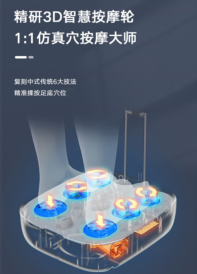 Midea泡脚桶足浴盆全自动按摩泡脚桶洗脚盆高深桶家用送父母送男女朋友礼物MK-AJ0202