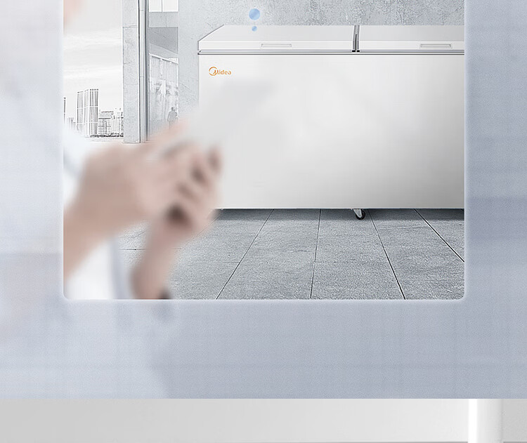 Midea521升 五面制冷商用大容积卧式单温囤货大冰柜 冷藏冷冻转换变温冷柜 BD/BC-521DKM(E)