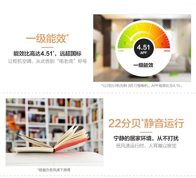 Midea3匹风语者2代 无风感 新风空调圆柱变频立式客厅中国尊柜机 智能家电 KFR-72LW/BP3DN8Y-YK100(1)