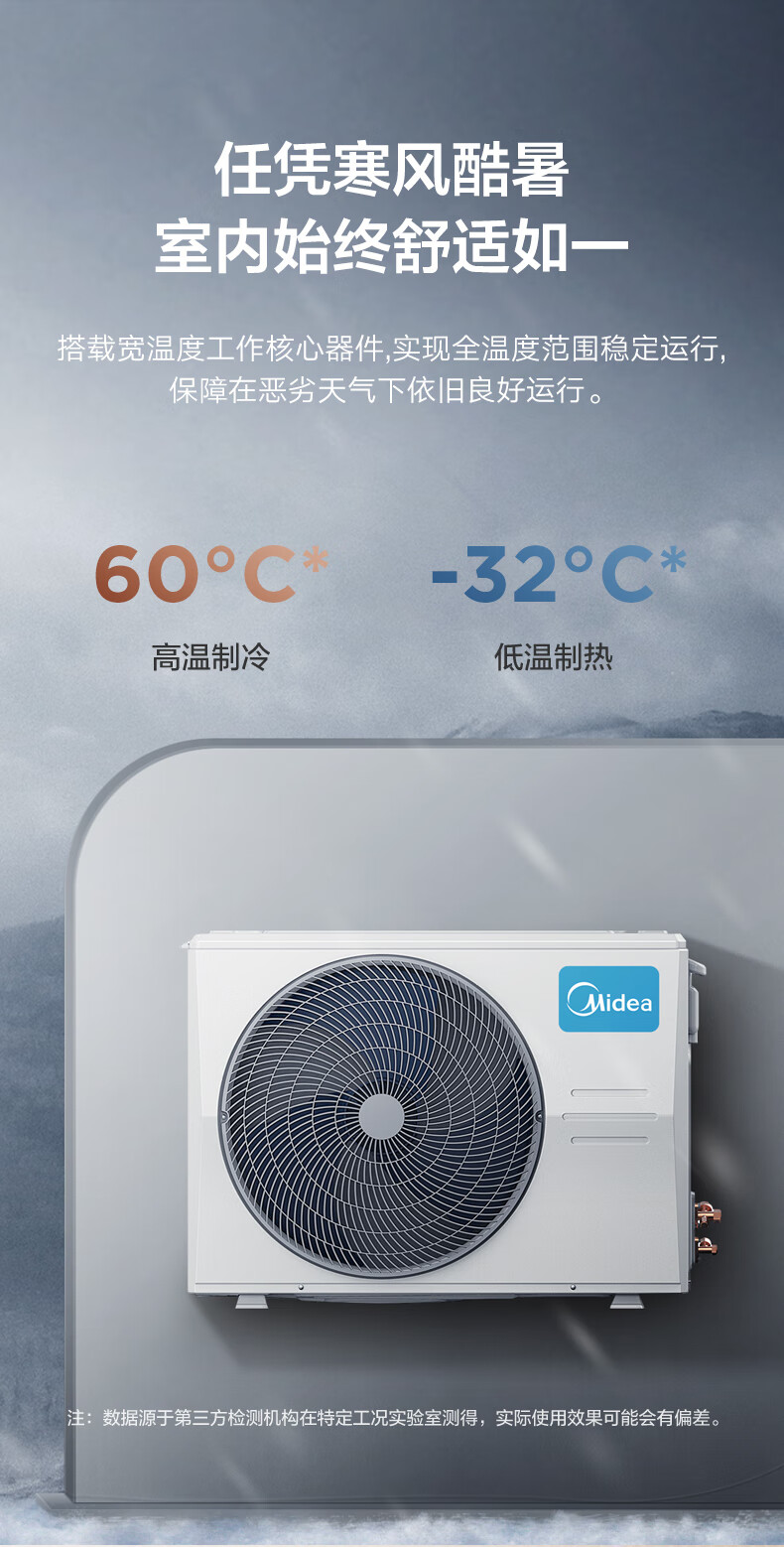 Midea3匹新风空调新风量210?/h焕新风新一级变频冷暖客厅立式柜机 3匹新风KFR-72LW/N8MKA1A