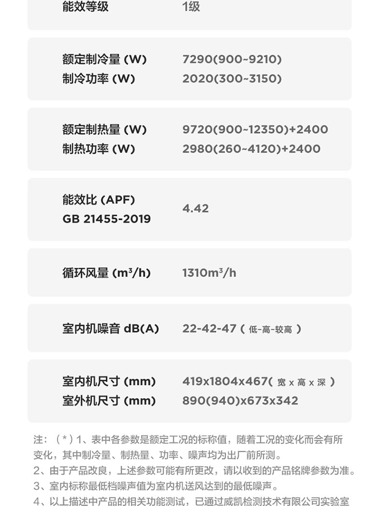 Midea3匹新风空调新风量210?/h焕新风新一级变频冷暖客厅立式柜机 3匹新风KFR-72LW/N8MKA1A