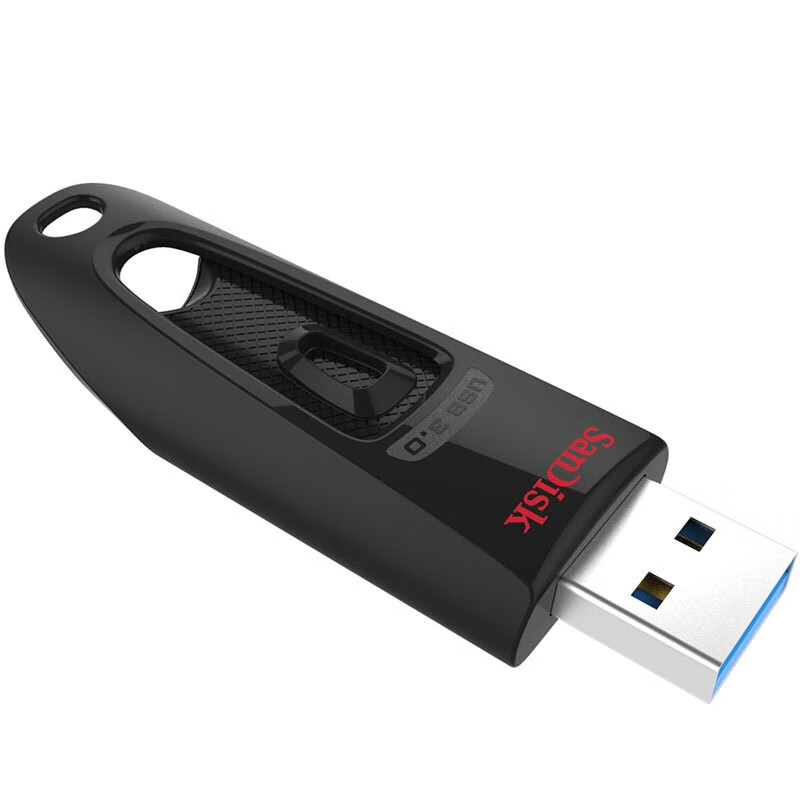 闪迪(SanDisk)64GB USB3.0 U盘 CZ48至尊高速 黑色 读速130MB/s 经典USB3.0 U盘 安全可靠