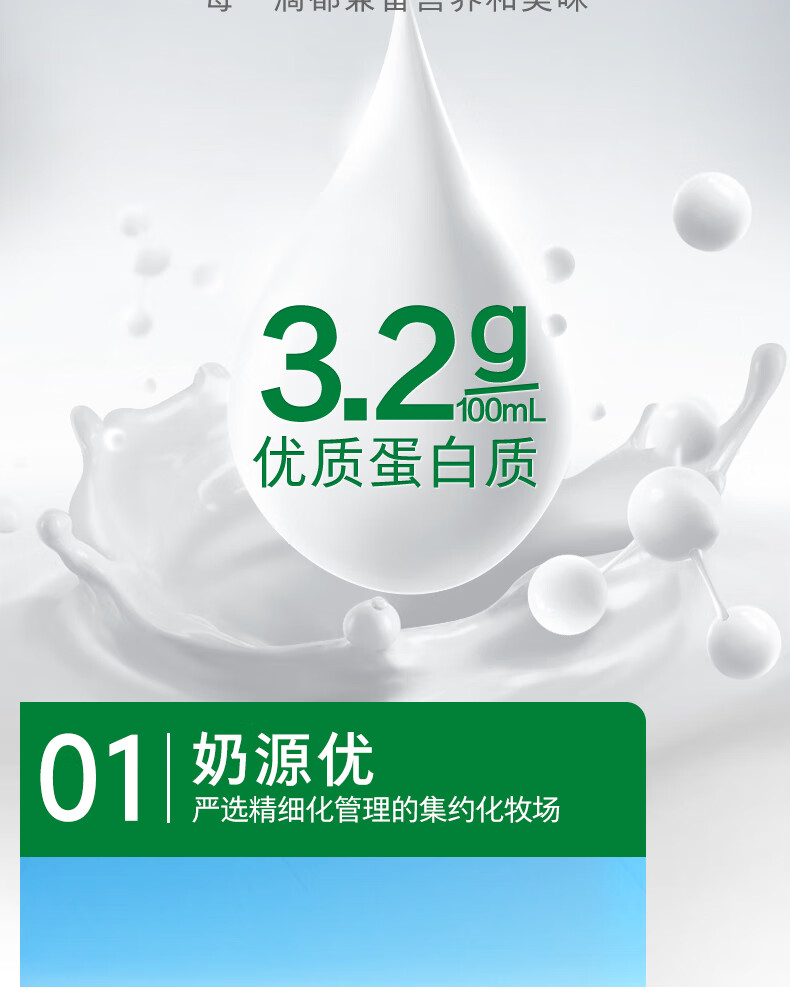 蒙牛 全脂灭菌纯牛奶纷美苗条装 200ML*24