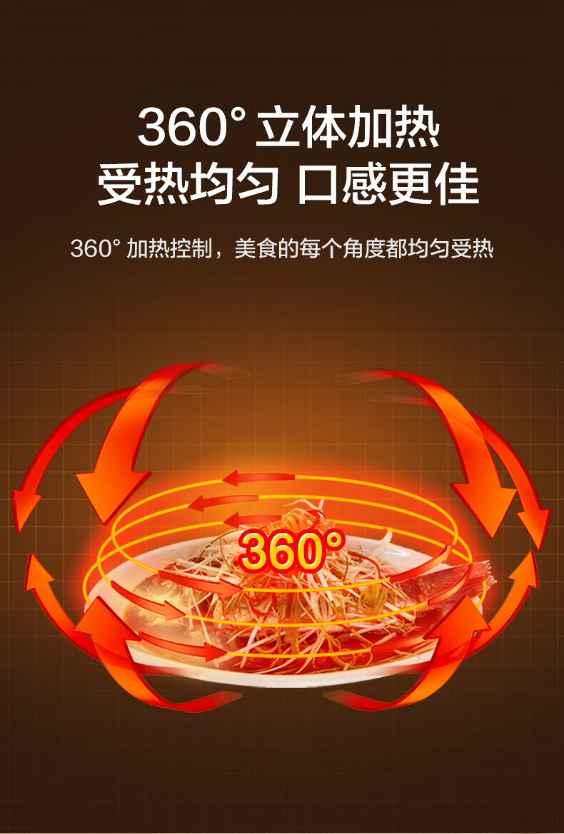 Midea美的微波炉家用 转盘式快捷加热 M100白色