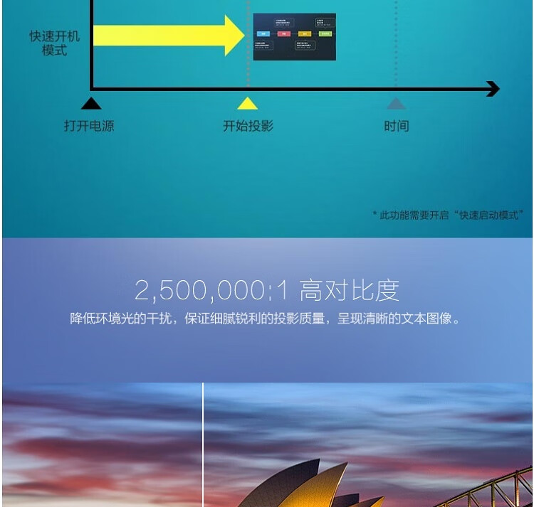 爱普生（EPSON）CB-L530U 投影仪 5200流明 高清宽屏 激光投影机