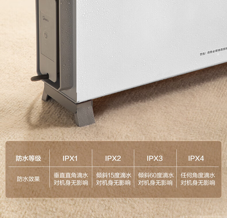Midea“积木式可拆分”1.33米石墨烯取暖器 电暖器 电暖气片家用浴室取暖器HDW22PDA